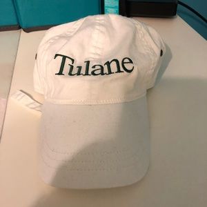 White Tulane University hat
